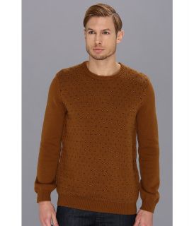 Ted Baker Crew Neck With Patterned Front Mens Sweater (Yellow)