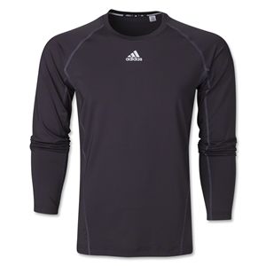 adidas Tech Fitted Long Sleeve Top (Black)