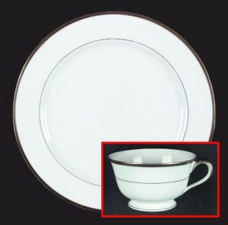 Noritake Goldcroft (No #) Dinner Plate, Fine China Dinnerware   White Background