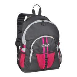 Everest Backpack With Dual Mesh Pocket Hot Pink/gray/black
