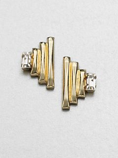 Bing Bang Sacred Geometry Pyramid Earrings/Gold   Gold