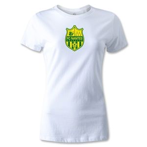 hidden FC Nantes Crest Womens T Shirt (White)