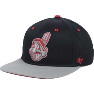 Cleveland Indians 47 Brand MLB Red Under Snapback Cap