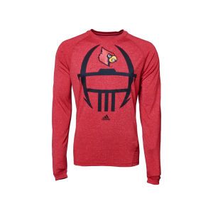 Louisville Cardinals adidas NCAA Climalite Head On Long Sleeve T Shirt