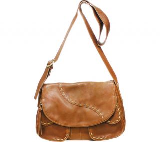 Womens Lucky Brand Savannah Flap P   Cognac Shoulder Bags