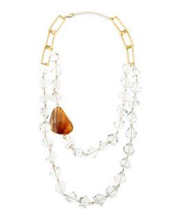 Tiered Crystal Station Necklace