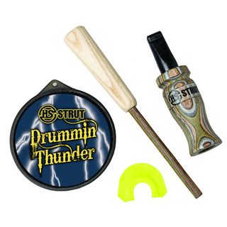 Hunters Specialties Drummin Thunder Turkey Call Kit (BrownDimensions 10 inches high x 8 inches wide x 1.5 inches deepWeight 0.51 pounds )