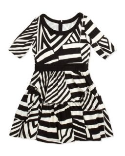 Geo Stripe Print Dress, 7 10