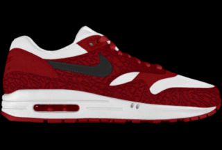 Nike Air Max 1 Premium iD Custom Mens Shoes   Red