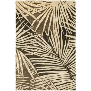 Martha Stewart Palms Coconut/ Brown Wool/ Viscose Rug (3 9 X 5 9)