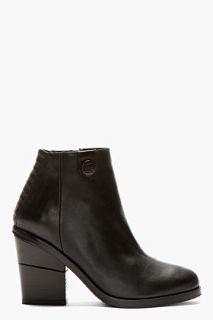 Surface To Air Black Buffed Leather La Paz Boots