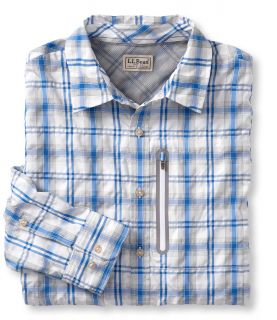 Cool Weave Plaid Shirt, Long Sleeve