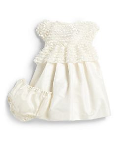 Isabel Garreton Infants Three Piece Pleated Dress, Floral Top & Bloomers Set  