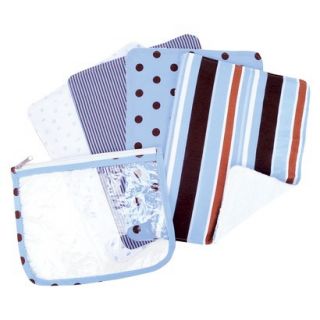5 Pc. Burp Cloth and Pouch Set   Max by Lab