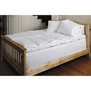 Daniadown White Goose Pillow Top Feather Bed   3508, King   78 x 80 inches