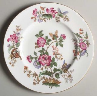 Wedgwood Charnwood (Bone) Salad Plate, Fine China Dinnerware   Bone,Floral,Butte