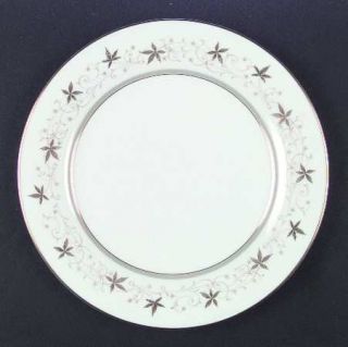 Noritake Warwick Dinner Plate, Fine China Dinnerware   Gold Leaves, Tan Scrolls