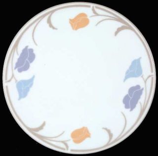 Dansk Belles Fleurs Taupe Trivet, Fine China Dinnerware   Tivoli,Peach/Blue Flow