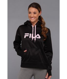 Fila Fight Against Breast Cancer Plaited Fleece Hoody Womens Sweatshirt (Black)