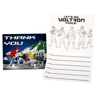 Voltron Force Thank You Notes