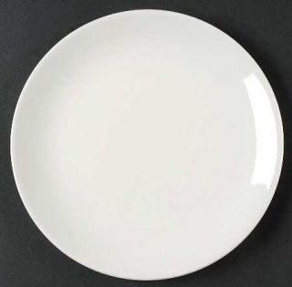Johnson Brothers Jb12 Salad Plate, Fine China Dinnerware   All White,Coupe,Smoot