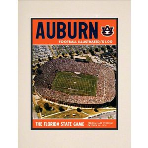 Auburn Tigers Mounted Memories Matted 16x20 Historic Program Cover