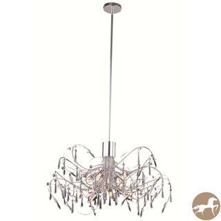Christopher Knight Home Grandcour 10 light Royal Cut Crystal And Chrome Pendant (Crystal/ aluminumFinish ChromeNumber of lights 10 lightsRequires Ten (10) 40 watt max bulb (not included)Bulb type G9, 110 volt 1210 volt4.5 feet of chain/wire includedHa