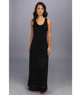 Seven7 Jeans Stripe Burnout Tank Dress Womens Dress (Black)