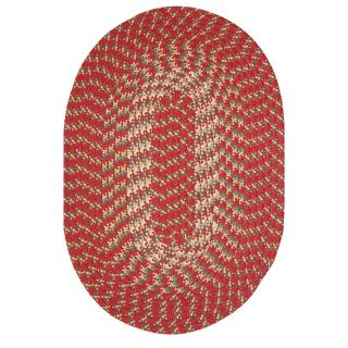 Robin Rug Hometown Braided Rug   Colonial Red Multicolor   H6625, 8 ft. Round