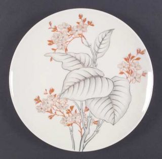 Castleton (USA) Mandalay Dinner Plate, Fine China Dinnerware   Orange Flowers, G