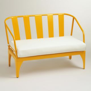 Yellow Palm Cove Occasional Bench   World Market