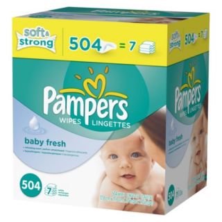 Pampers Baby Fresh Baby Wipes Refill Pack   504 Count