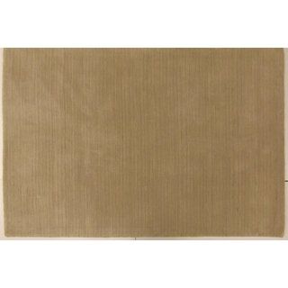 Celebration Wool Solid Beige Area Rug (8 X 10)