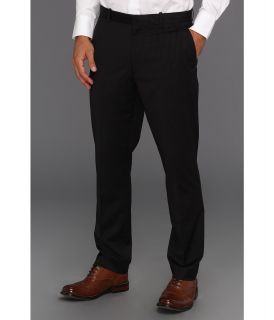 Perry Ellis Portfolio Slim Fit Bead Stripe Dress Pant Mens Dress Pants (Black)