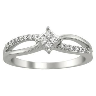 1/4 CT.T.W. Diamond Anniversary Ring in 14K White Gold   Size 6