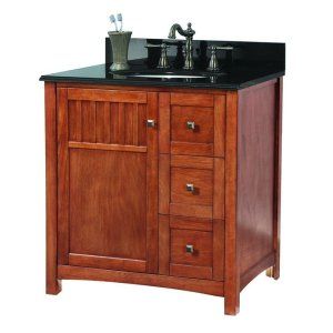 Foremost KNCABK3122D Knoxville 31 Vanity with Granite Top