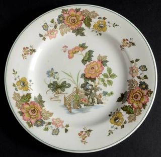 Wedgwood Eastern Flowers Salad Plate, Fine China Dinnerware   Oriental Floral Sc
