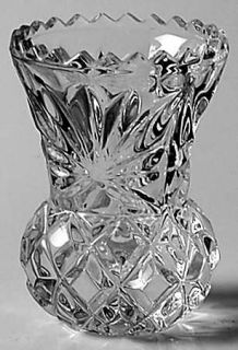 Princess House Crystal Highlights (Plain) Bud Vase   Cut, Heavy Lead