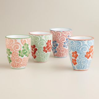 Blue Pacific Teacups, Set of 4   World Market