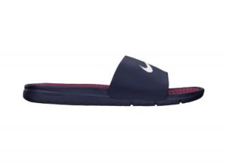 Nike Benassi Solarsoft Mens Soccer Slide Sandals   Midnight Navy