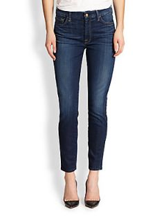 7 For All Mankind The Skinny Ankle Jeans   Dark Blue