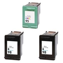 Hewlett Packard Hp 95/98 Black/color Ink Cartridges (pack Of 3) (remanufactured) (Black/ colorMaximum yield 420 pages at 5 percent coverageNon refillableModel 95/98Quantity Pack of 3 (2 Black, 1 color)This high quality item has been factory refurbished