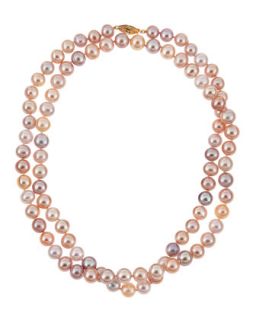 Pink Freshwater Long Pearl Necklace