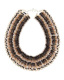 Crystal Beaded Collar Necklace