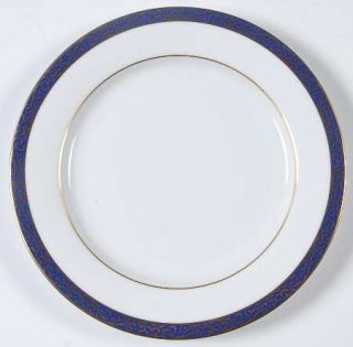 Nikko Cobalt Filigree Salad Plate, Fine China Dinnerware   Fine China,Blue Band