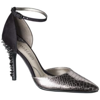Womens Sam & Libby Dahlia Spiked Heel Two Piece Pump   Pewter 9