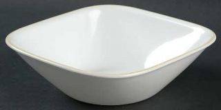 Corning Modern Lines Soup/Cereal Bowl, Fine China Dinnerware   Square,Green And