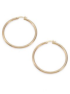 Roberto Coin 18K Yellow Gold Classic Hoop Earrings/1.75   Gold