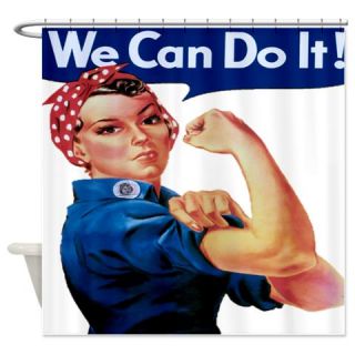  Rosie the Riveter Shower Curtain  Use code FREECART at Checkout