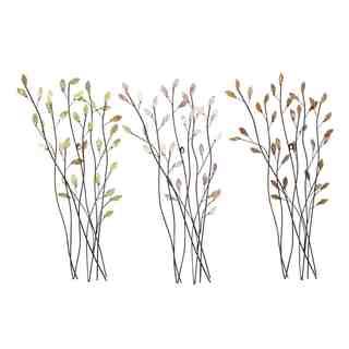 Assorted Twig Shape Metal Wall Decor (set Of 3)